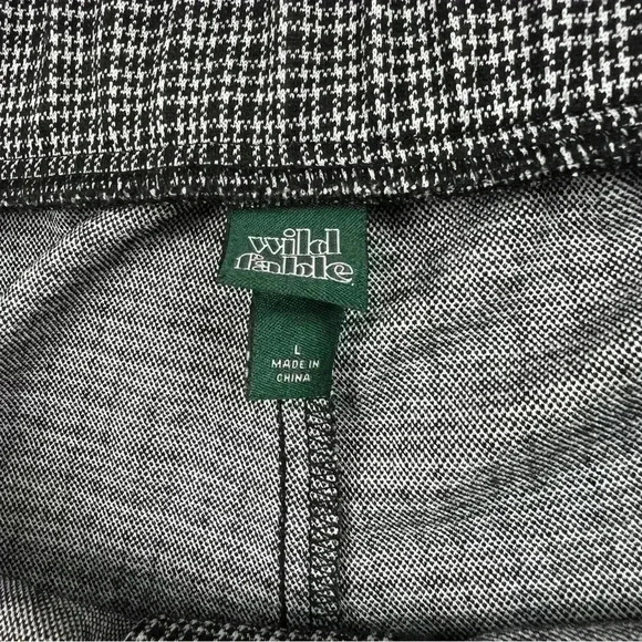 Wild Fable Mini Houndstooth Stretchy Classic Chic Pants Women's Size Large - Picture 3 of 5